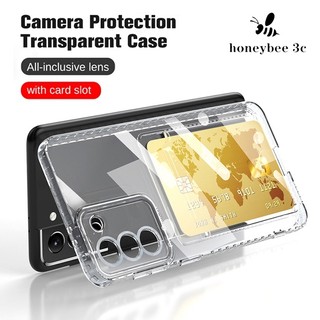 Ốp Điện Thoại Màu Trơn Có Ngăn Đựng Thẻ Cho Samsung Galaxy S23 Ultra S21 S20 FE S22 Plus Note 20 Ultra 10 Plus 9 8