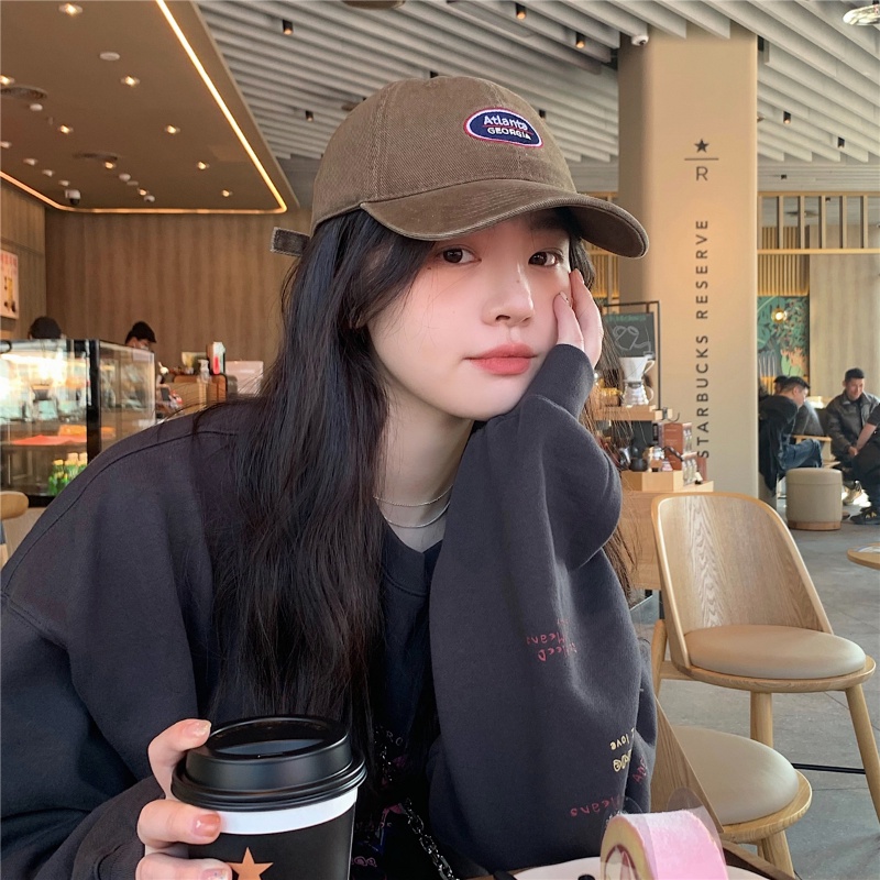 Mũ Lưỡi Trai Mềm Mại In Chữ Atlanta Thời Trang Cho Học Sinh