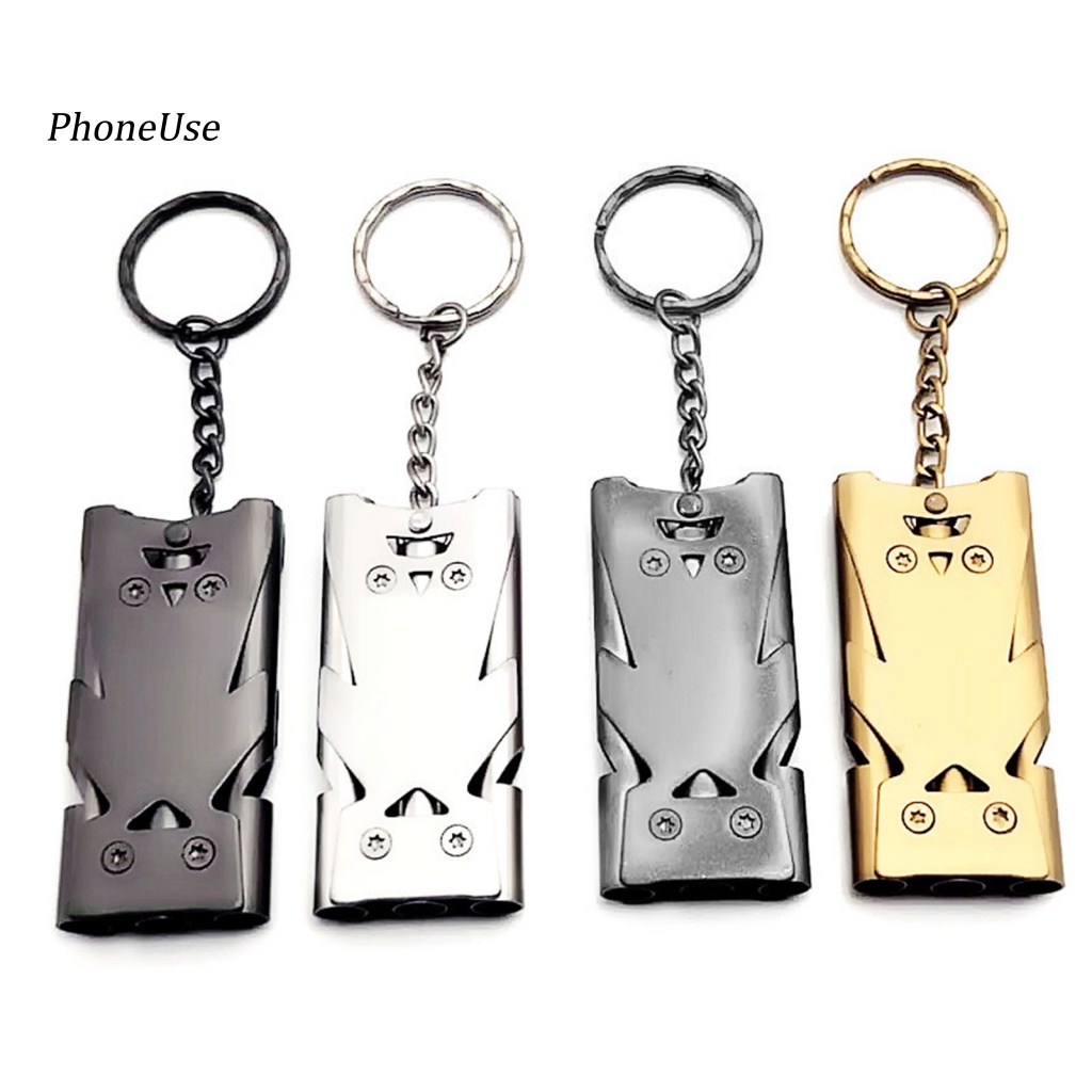 Còi Thổi Khẩn Cấp Ba Mức Độ Decibel Cao Bằng Inox PU Đa Năng Cho Hoạt Động Ngoài Trời