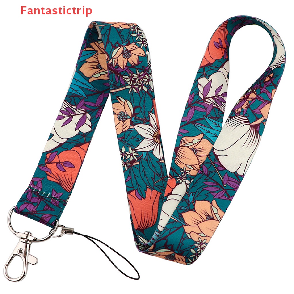 [Fantastictrip] Dây Đeo Điện Thoại / Ví Đựng Thẻ ID / Chìa Khóa Hình Hoa Hồng Nhiều Màu Mới