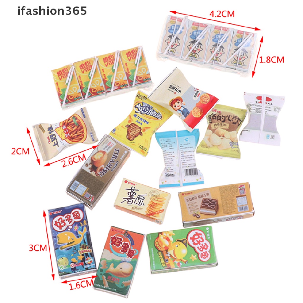 Mô Hình Hộp Bánh Mì / Thức Ăn / Nước Uống Trang Trí Nhà Búp Bê 1: 12