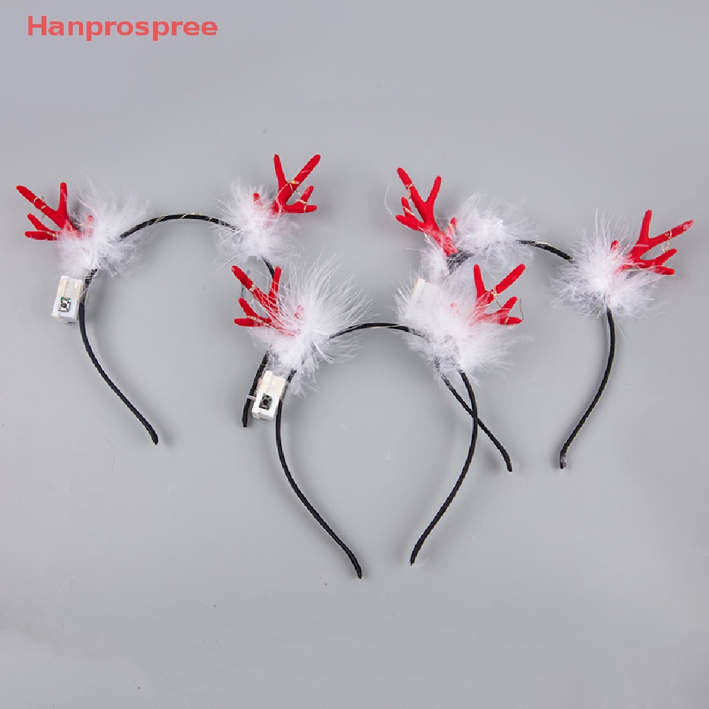 Băng Đô Cài Tóc Hình Sừng Hươu Có Đèn LED Phát Sáng Độc Đáo