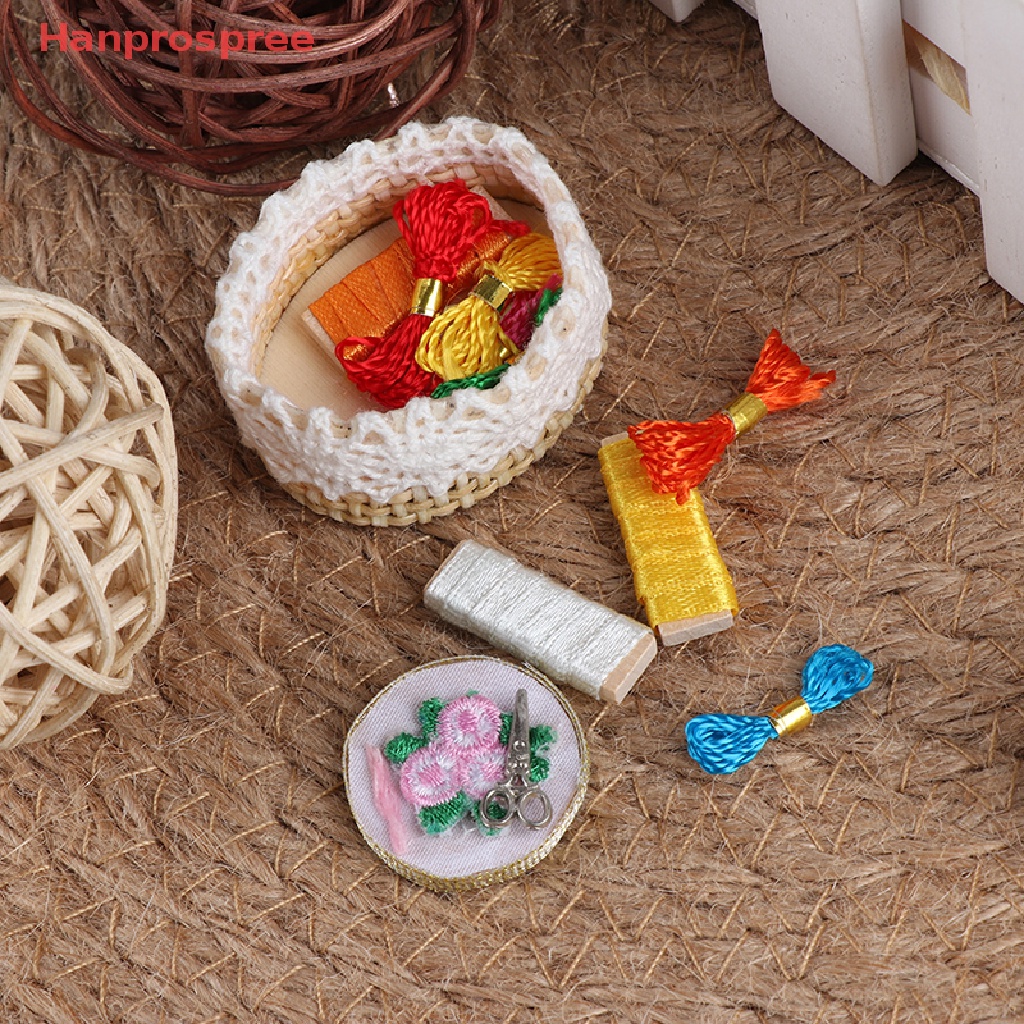 Bộ Dụng Cụ Thêu Thủ Công mini Tỉ Lệ 1: 12 Cho Nhà Búp Bê