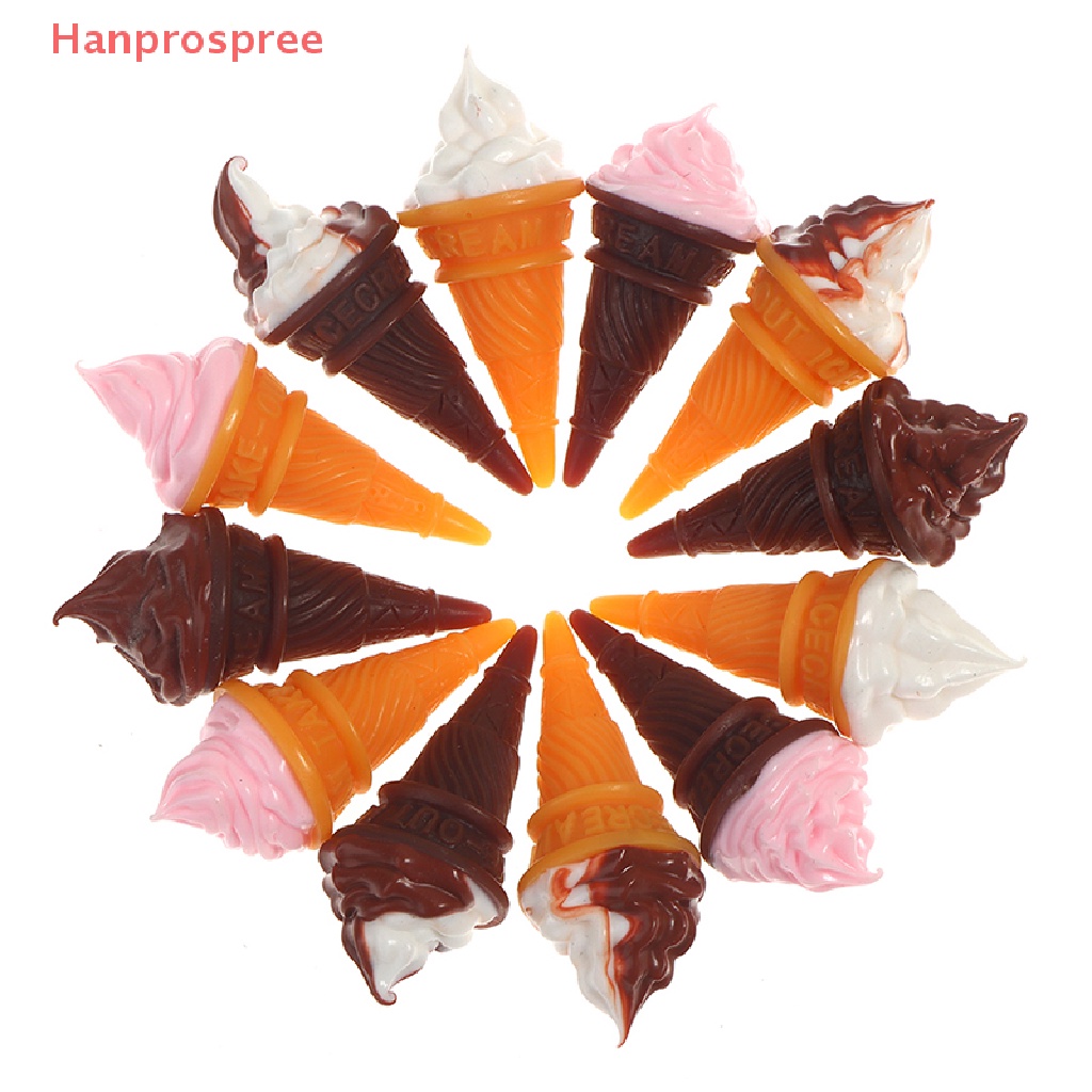 Set 2 Cây Kem Mini Trang Trí Nhà Búp Bê Tỉ Lệ 1: 12