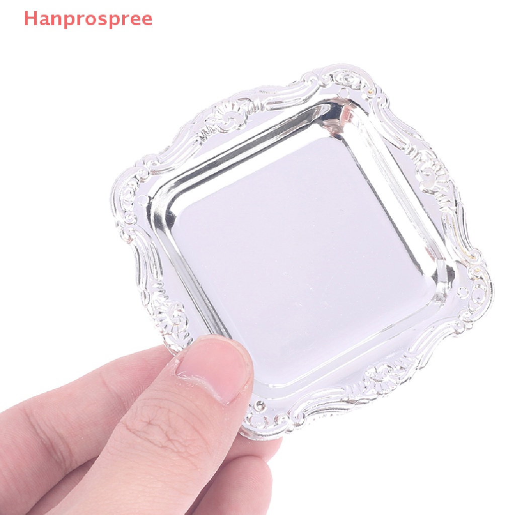 Bộ 2 Khay Trà Mini Bằng Nhựa Dùng Trang Trí Nhà Búp Bê