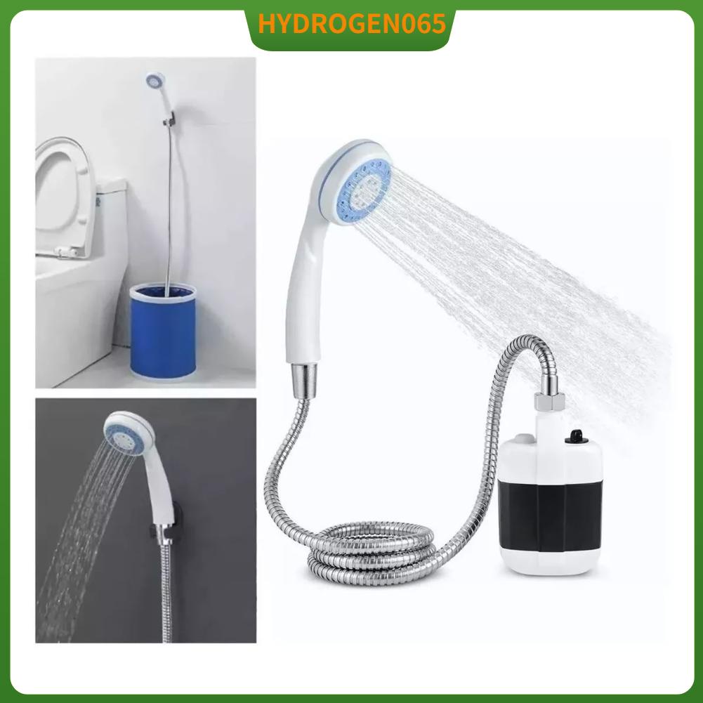 Hydrogen065 Vòi hoa sen di động Máy bơm vòi cắm trại chạy bằng pin điện ABS để sử dụng ngoài trời