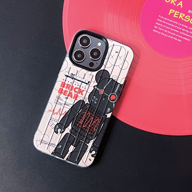 Ốp Điện Thoại TPU Silicon Mềm Trong Suốt In Hình Gấu Hoạt Hình Bảo Vệ Ống Kính Máy Ảnh Cho iphone 14 13 12 11 Pro Max