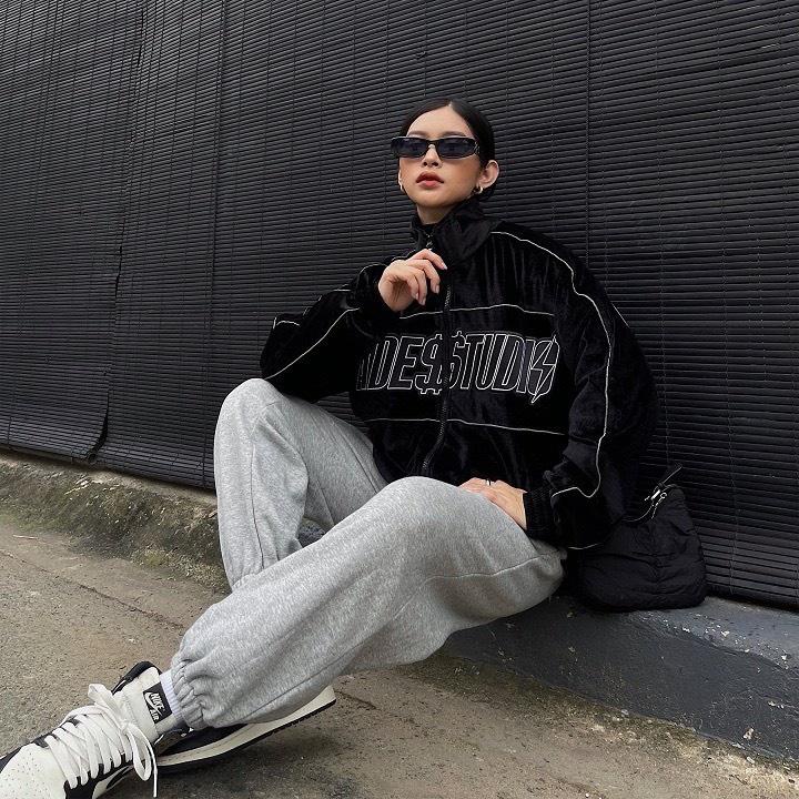 Áo khoác dù nam nữ unisex HADES màu đen thêu phản quang form rộng - Unisex Clothes | BigBuy360 - bigbuy360.vn