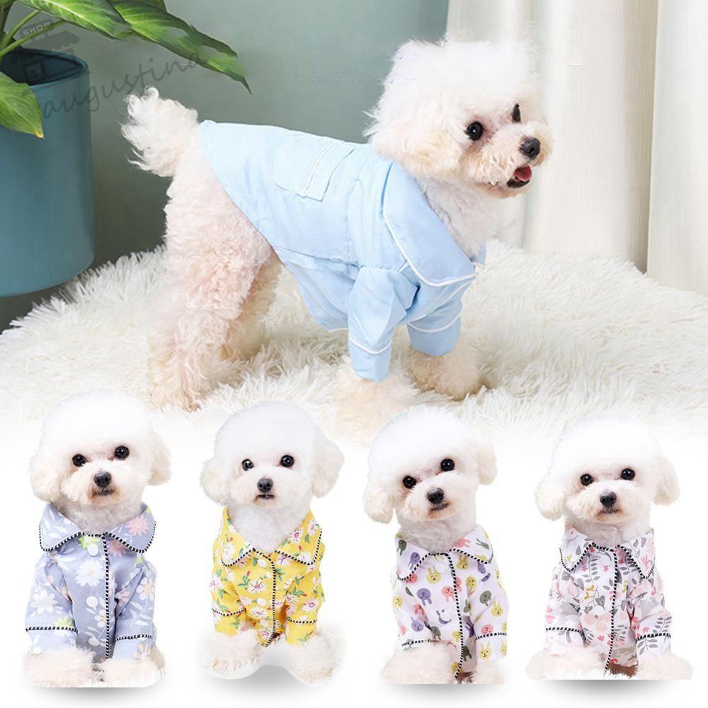 Áo khoác pijama phong cách sang trọng thời trang cho thú cưng chó con chó bull nhỏ trung bình