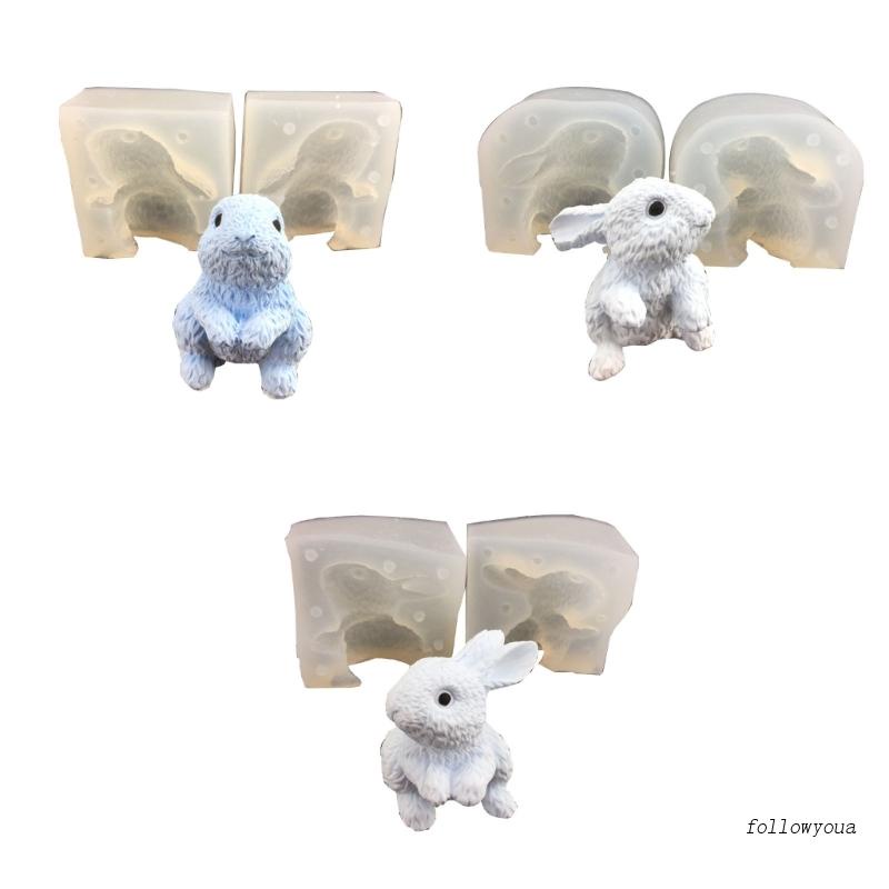 Khuôn Silicone Làm Bánh Hình Thỏ Hoạt Hình Xinh Xắn