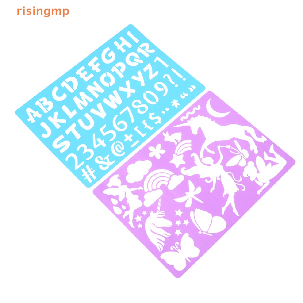 Set 20 Khuôn Vẽ DIY Bằng Nhựa Dành Cho Trẻ Em