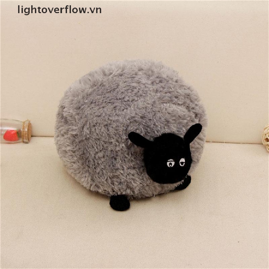 [lightoverflow] Đồ Chơi Nhồi Bông Mềm Hình Chú Cừu Trắng / Xám Dành Cho Trẻ Em [VN]