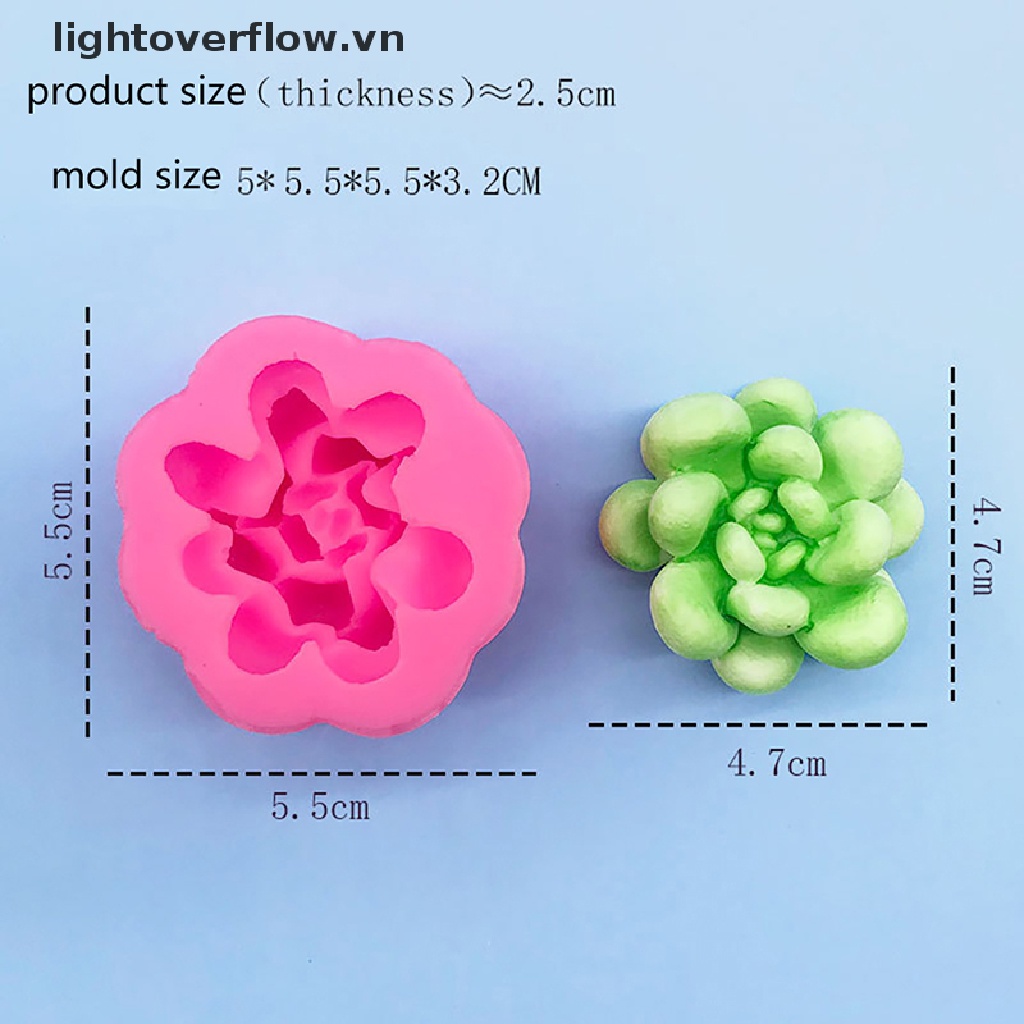 Khuôn Silicon Tạo Hình Chậu Cây Trang Trí Diy