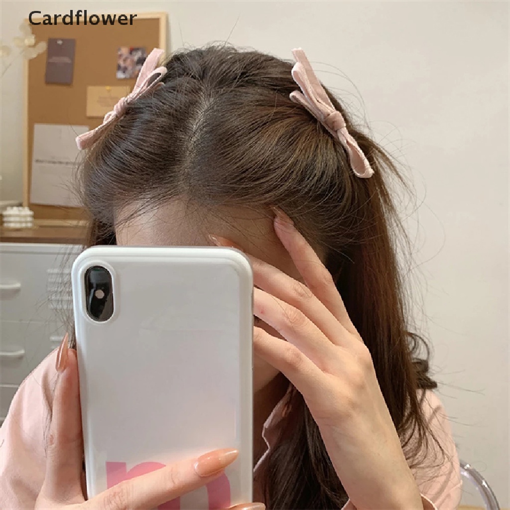 Kẹp Tóc Hình Nơ Vải Nhung Phong Cách Vintage Cho Nữ