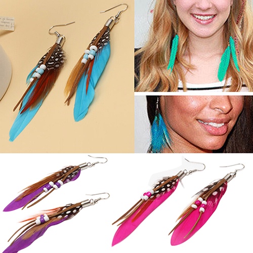 [Fairy4] Bông Tai Lông Ngỗng Handmade Sang Trọng Cho Nữ