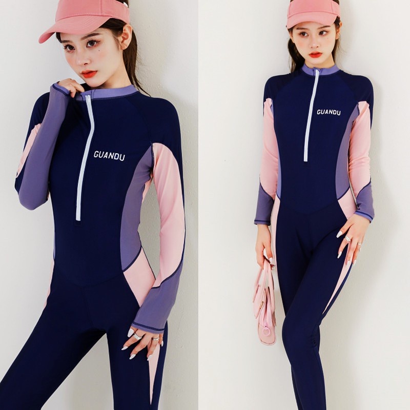 Đồ Bơi Một Mảnh Quần Dài Ôm Eo Kín Đáo Phong Cách Mới Cho Nữ