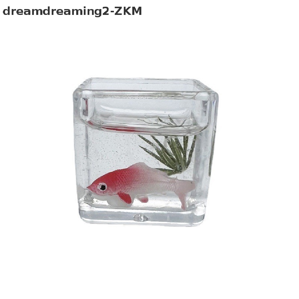1 Mô Hình Hồ Cá Mini Tỉ Lệ 1: 12 Dùng Trang Trí Độc Đáo