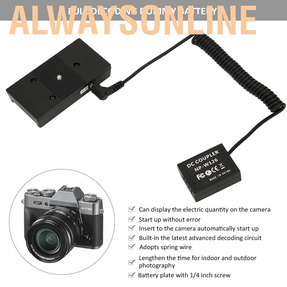 Alwaysonline NP F970 Battery Plate To W126 Full Decoding Dummy For Fuji X T1 New