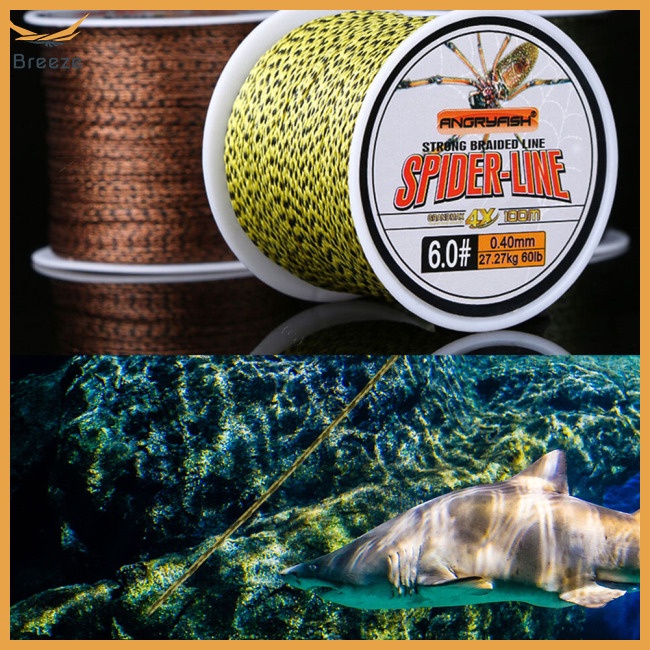Cuộn Dây Câu Cá 300m 10-60lb Bện 4 Sợi Siêu Mềm Vô Hình Chống Cắn
