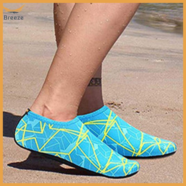 1 Đôi Vớ Lặn Thoáng Khí Trọng Lượng Nhẹ Khô Nhanh In Họa Tiết Thời Trang