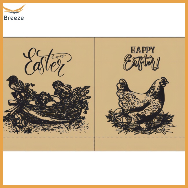 Túi Giấy In Họa Tiết Thỏ Phục Sinh Kèm Kẹp Tiện Dụng Trang Trí