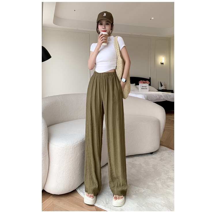 SUXI Quần ống rộng Thiết Kế Đơn Giản Thời Trang Mùa Hè Cho Nữ
