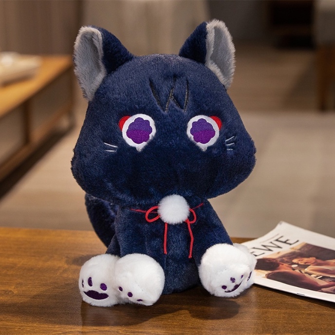 Mèo Nhồi Bông 35cm Trang Trí Đáng Yêu