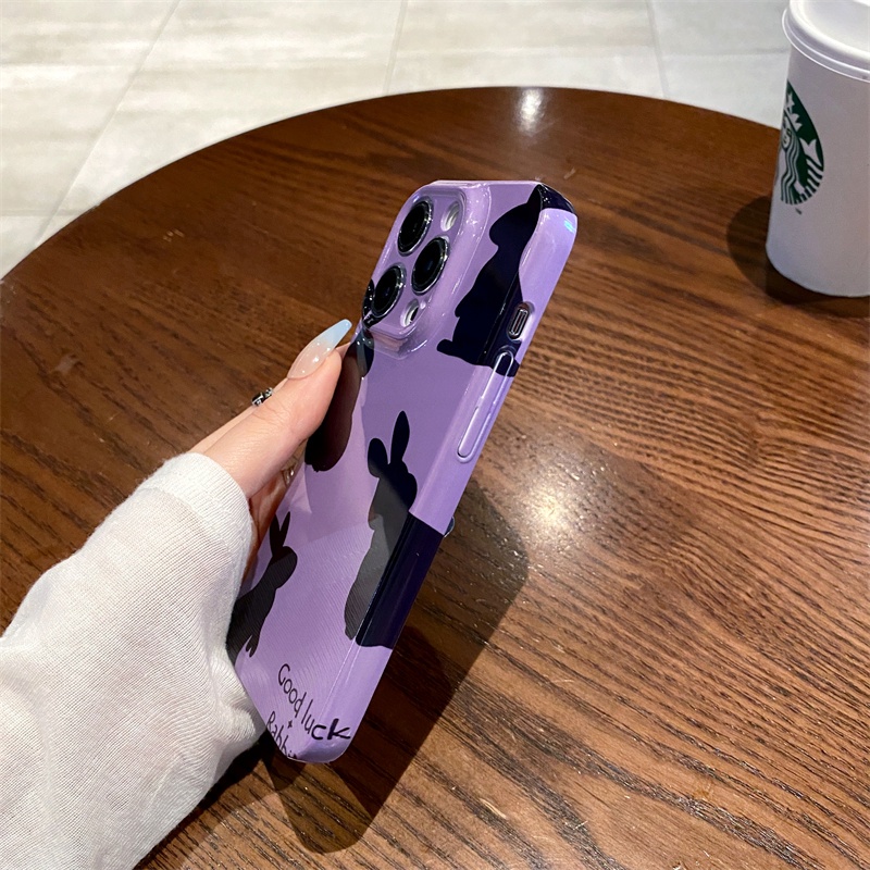 Ốp Điện Thoại Nhựa Cứng Hình Thỏ Cho iPhone 14 13 12 11 PRO Max Xs Xr X 14pro 14promax 13pro 11pro 12pro 13promax