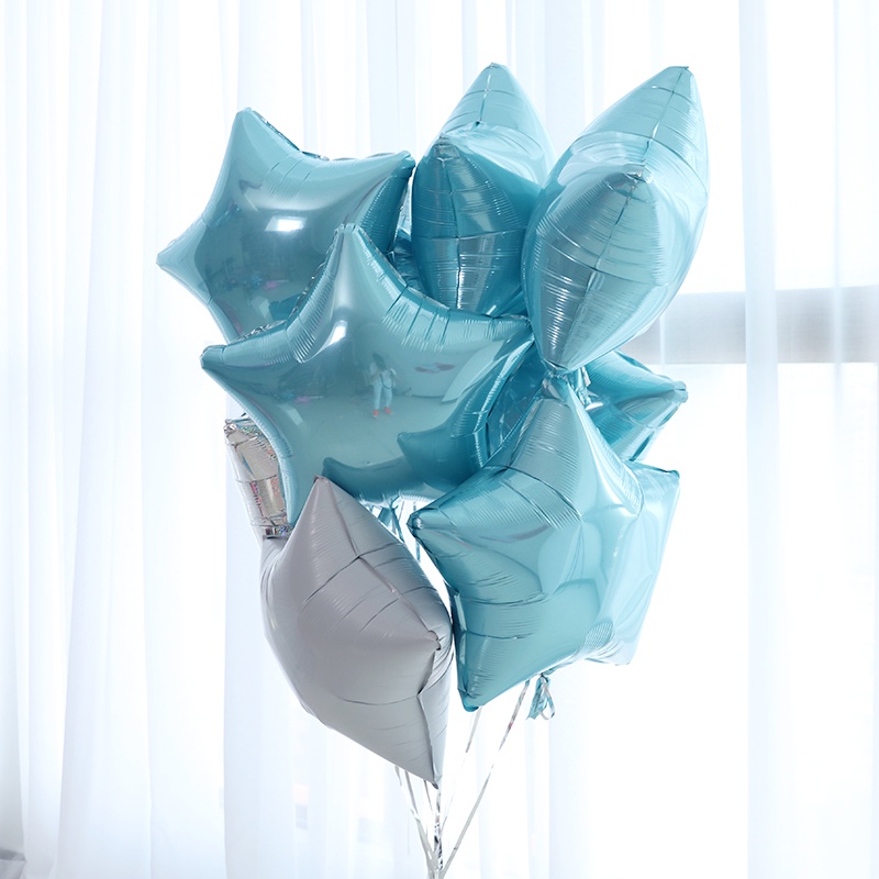 Bong Bóng 18 inch Màu Vàng Hồng / Bạc Hình Ngôi Sao Trang Trí Tiệc Cưới / Sinh Nhật / Giáng Sinh