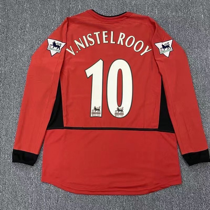 2002 / 2003 / 2004 Áo Thun Tay Ngắn Và Tay Dài Của BECAHAM C.Honaldo VAN Niselrooy ROONEY ROONEY