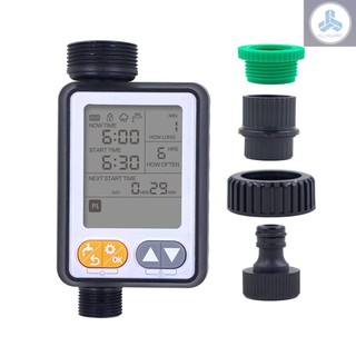 Gardening Irrigation Timer Automatic Watering Device Garden Balcony Rain Sensing Control Intelligent Irrigation System Controller 10 Programs Setting with Safety Lock