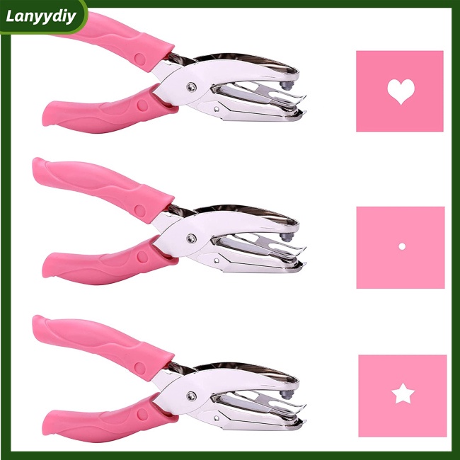 Dụng Cụ Đục Lỗ Cầm Tay 6.3 "Dày Dặn Hình Tròn / Ngôi Sao / Trái Tim Dành Cho Làm Đồ Da Thủ Công
