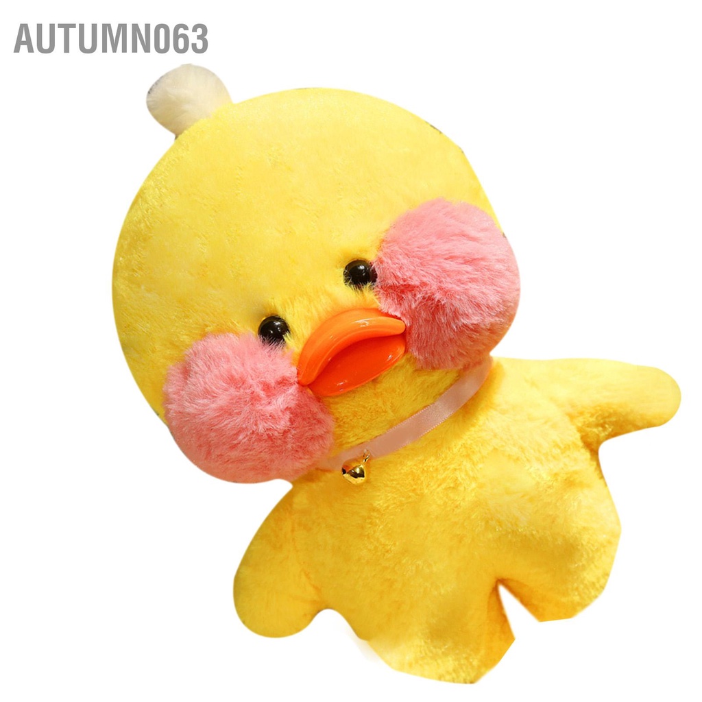Autumn063 Vịt Búp Bê Đồ Chơi Nhồi Bông Mềm PP Hình Động Vật Trang Trí Nhà Cho Gia Đình Bạn Bè