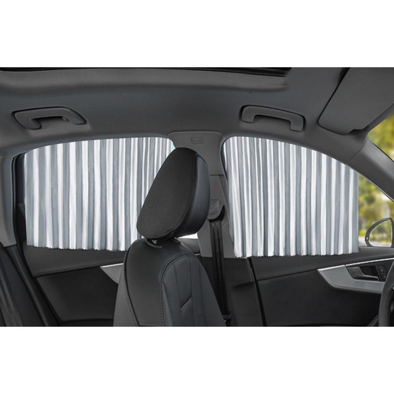 Rèm che nắng bằng vải cao cấp trên xe hơi Ô tô - Rèm che nắng của phụ xe hơi Ô tô - Rèm che nắng sang trọng.