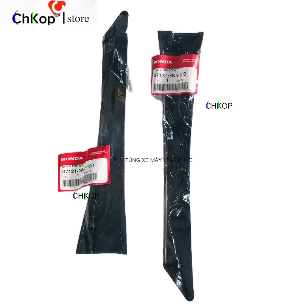 Nẹp sườn, nẹp thùng xăng Dream Thái Zin Honda Thái Lan - 87121-GN5-900/ 87122-GN5-900