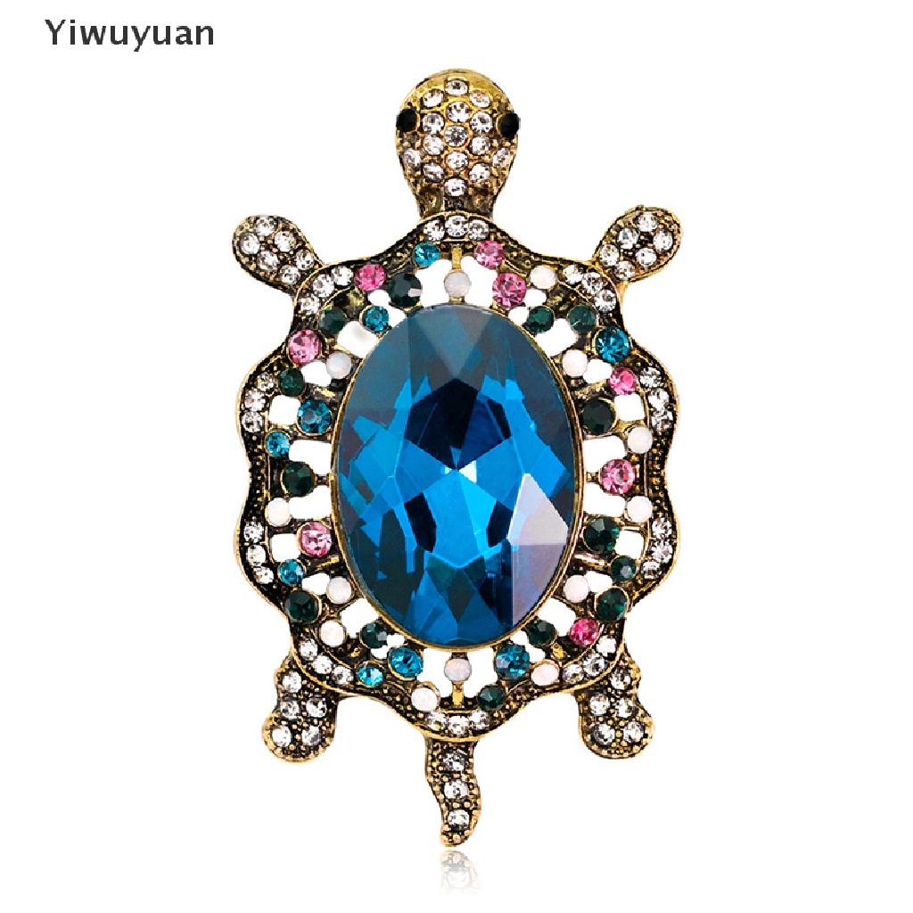 Ghim Cài Áo Hình Rùa Biển Đính Đá Nhân Tạo Thời Trang