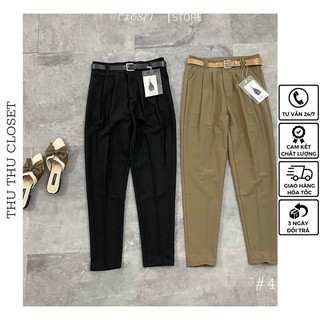 🥦 quần baggy lụa kèm đai siêu đẹp. size s m l xl