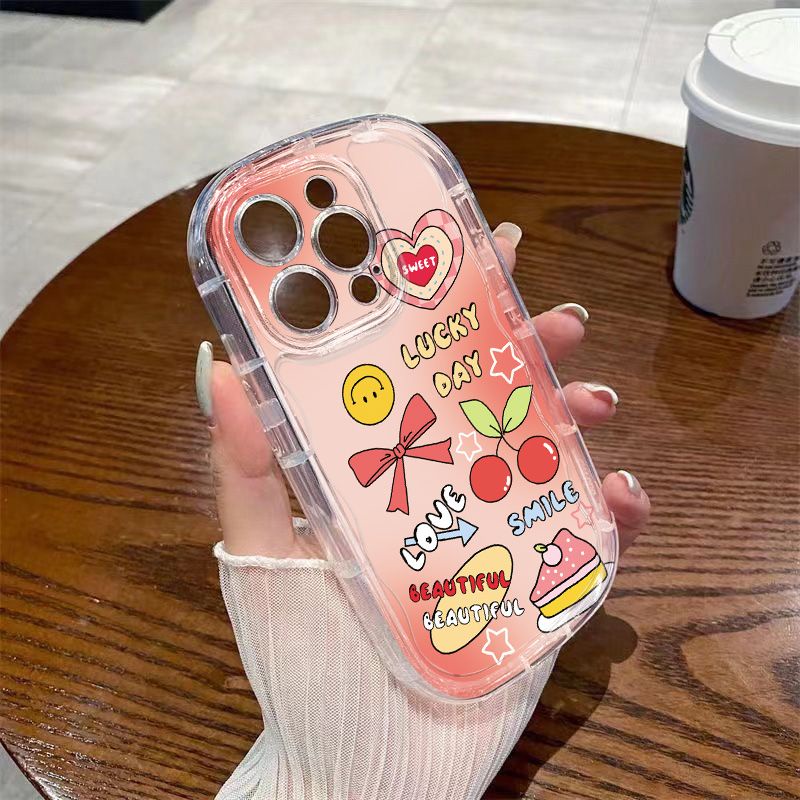 ✅Ốp Điện Thoại Mềm Trong Suốt Chống Sốc Màu Hồng Gradient Cho Iphone 13iPhone1412 promax / 7 8p11xs xr WRDQ