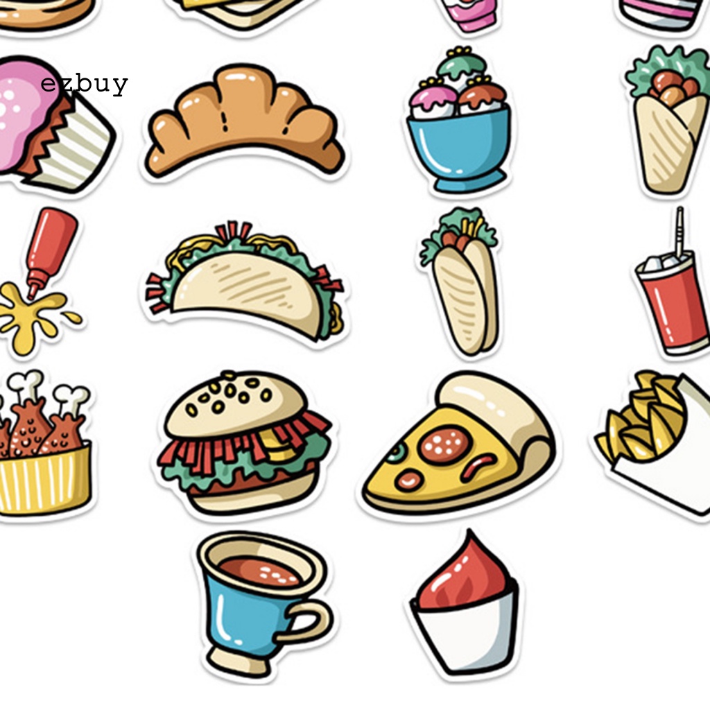 Bộ 44 Miếng Dán Chống Nước Chống Nắng Họa Tiết Hoạt Hình Dễ Thương Dùng Trang Trí Vali / Ván Trượt / Guitar / Tủ Lạnh