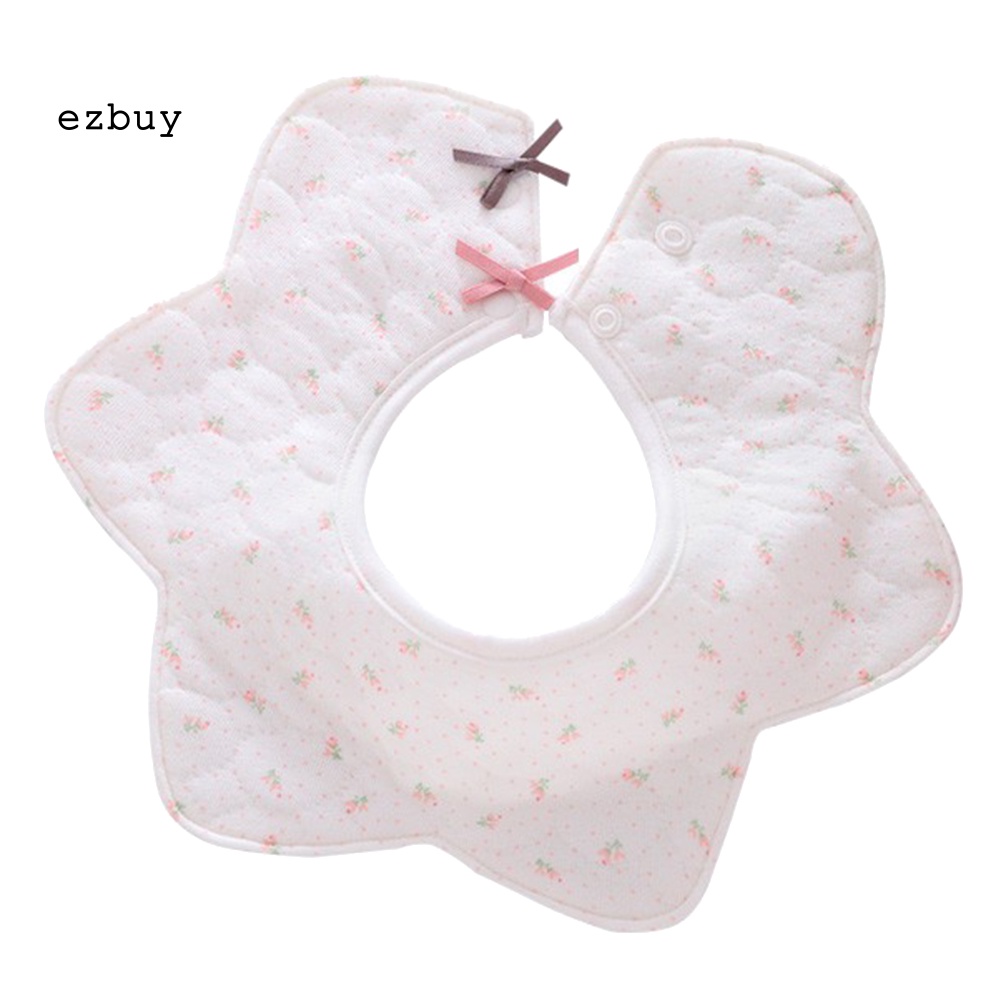 Yếm Ăn Thấm Hút Tốt Hình Bông Hoa Xoay 360 Độ Tiện Dụng Cho Bé