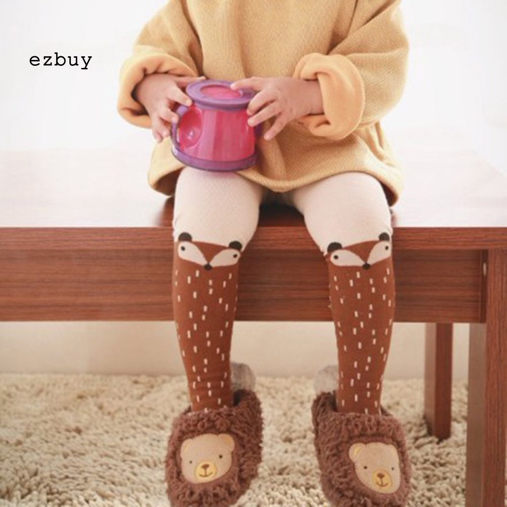 [EY] Quần Tất Ấm Áp Hình Cáo Hoạt Hình Dễ Thương Cho Bé Gái