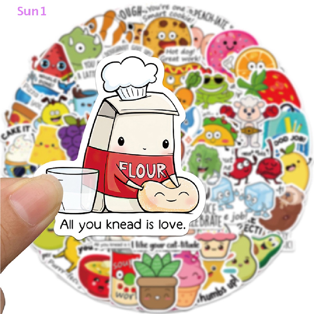 Set 50 Miếng Dán Hoạt Hình Trang Trí Đa Năng