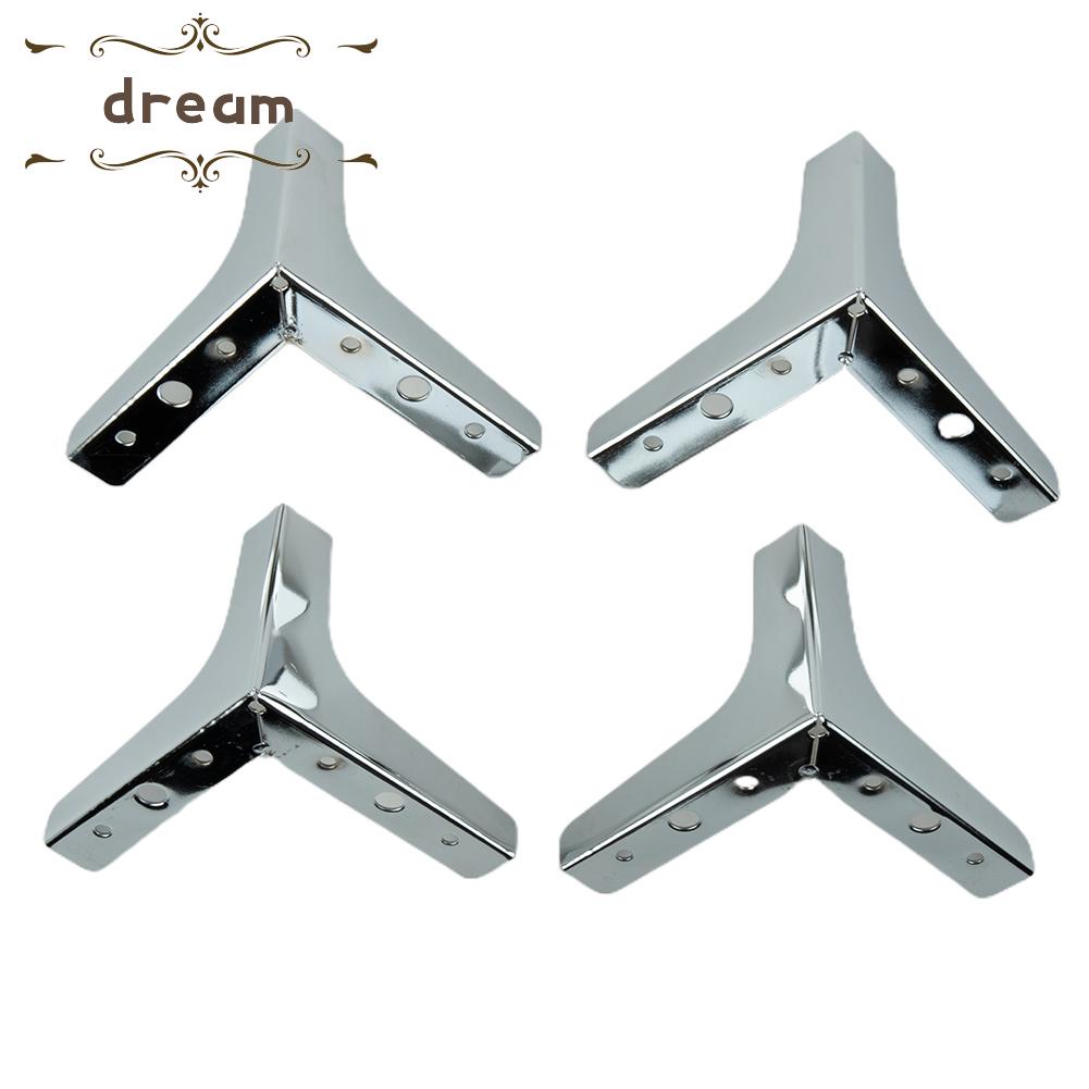 【DREAMLIFE】4X Heavy Load Bearing Furniture Legs Metal Cabinet Feet Triangle Sofa Leg DIY