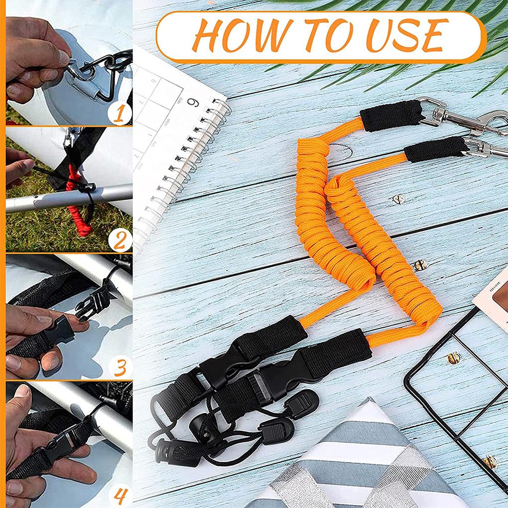 Set 1 / 2 / 3 Túi 2 Dây Buộc Mái Chèo Thuyền Kayak Kèm Móc Tiện Dụng