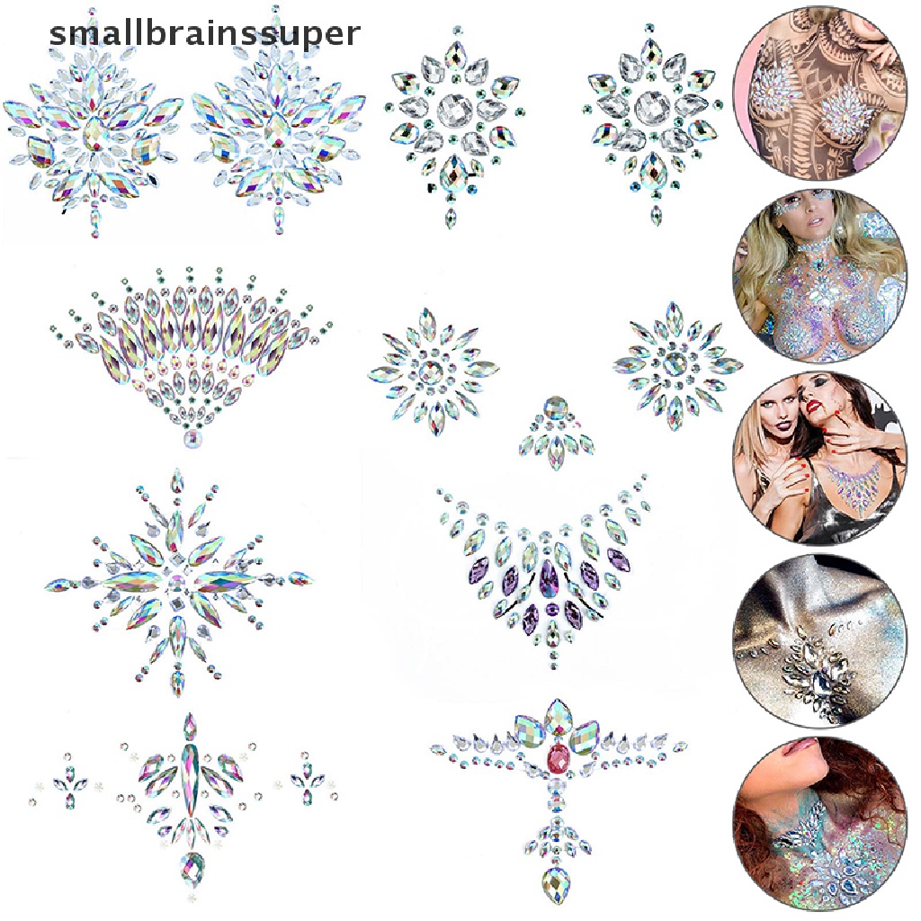 Miếng Dán Ngực Bằng Acrylic Pha Lê Nhiều Màu Thoáng Khí Gợi Cảm SBS