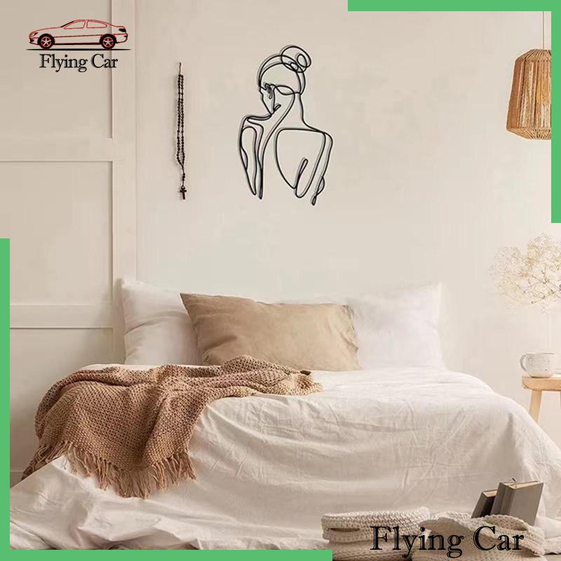 [Lzdjfmy2] Hình Dán Tường Nghệ Thuật Kim Loại Trang Trí Phòng Tắm Cho Nữ