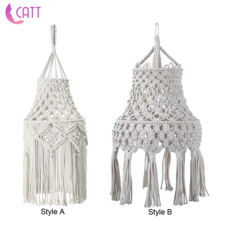 [Dadada1] Vỏ Bọc Đèn Macrame Boho Treo Trang Trí Nhà Hàng Khách Sạn Nhà Hàng