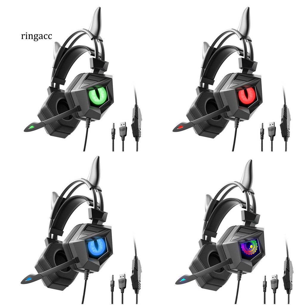 Tai Nghe RGA Có Dây RGA RGB Phát Sáng Với Đầu Cắm 3.5mm / USB Dùng Để Chơi Game