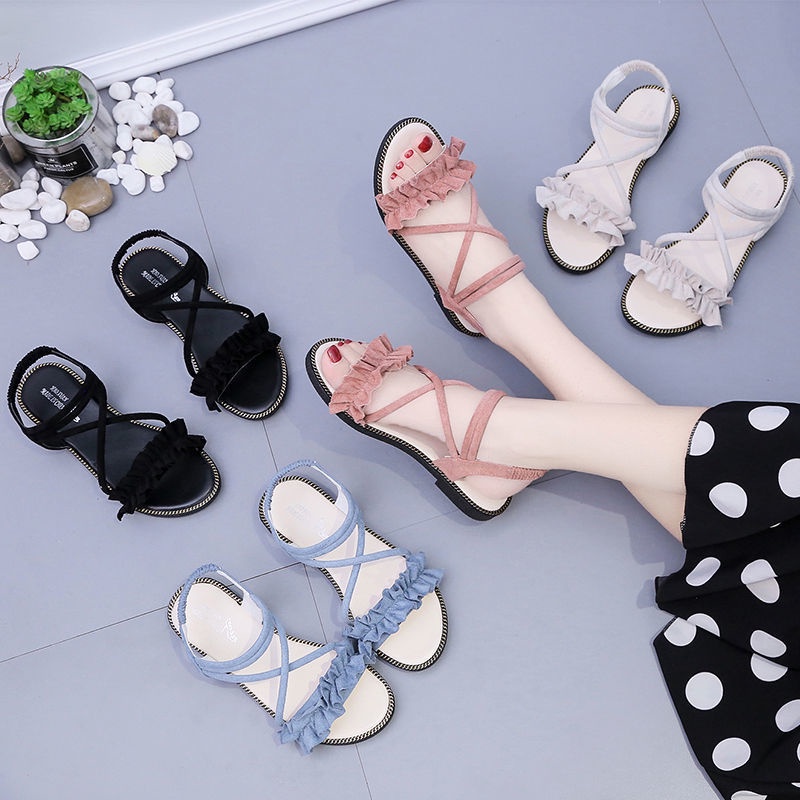 Giày Sandal Đế Bằng Thời Trang Mùa Hè 2023 Dành Cho Học Sinh Tiểu Học