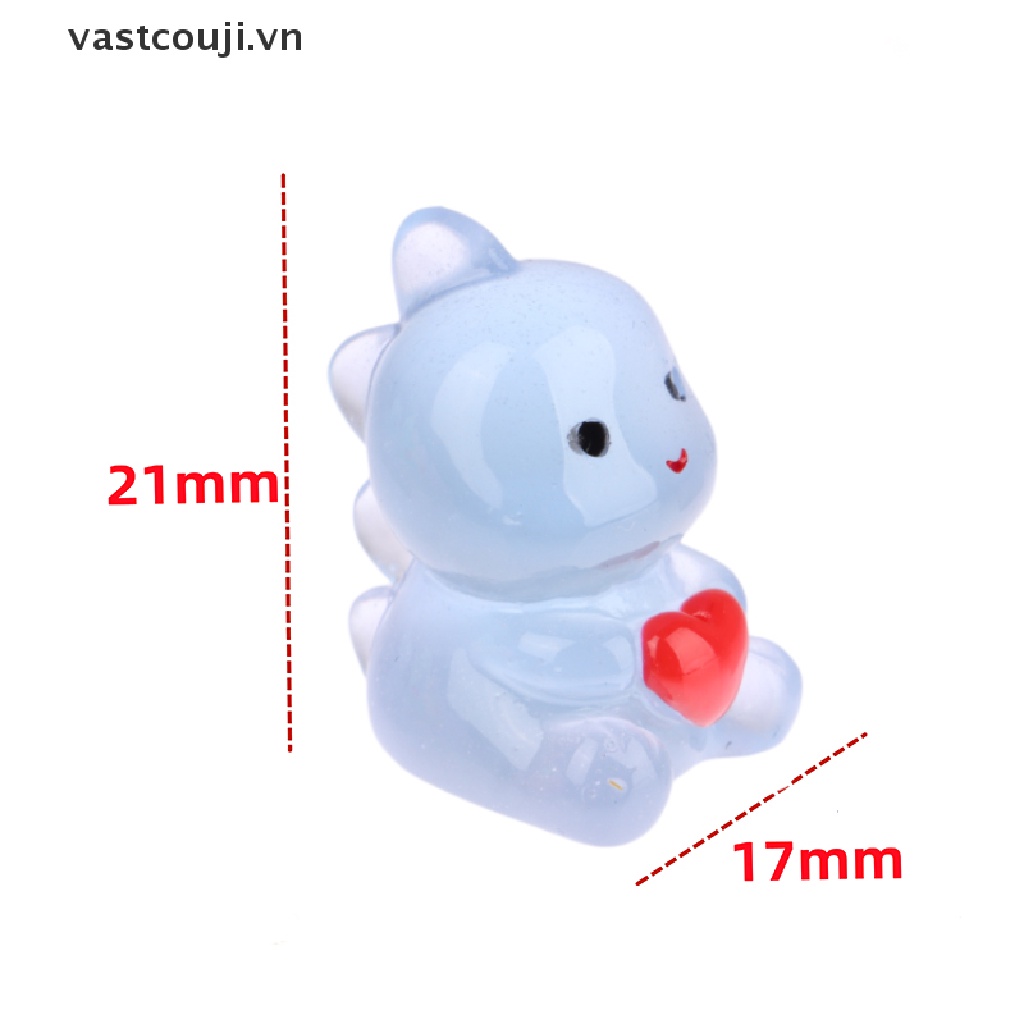 Set 10 Mặt Dây Chuyền Hình Khủng Long Dạ Quang DIY